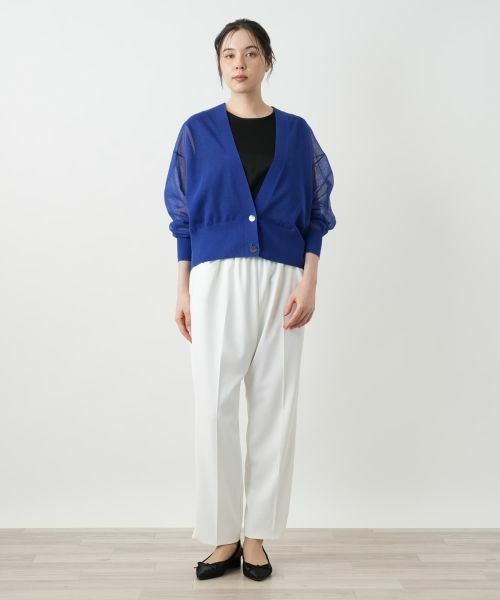 Leilian PLUS HOUSE / レリアンプラスハウス カーディガン・ボレロ | Vネックカーディガン【BOURGE】 | 詳細1