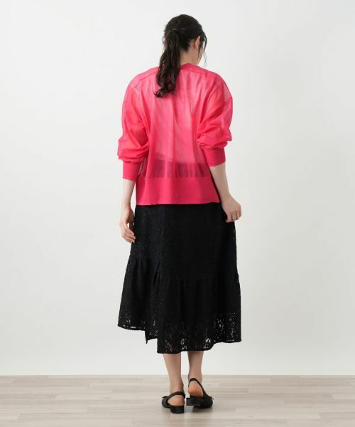 Leilian PLUS HOUSE / レリアンプラスハウス カーディガン・ボレロ | Vネックカーディガン【BOURGE】 | 詳細12