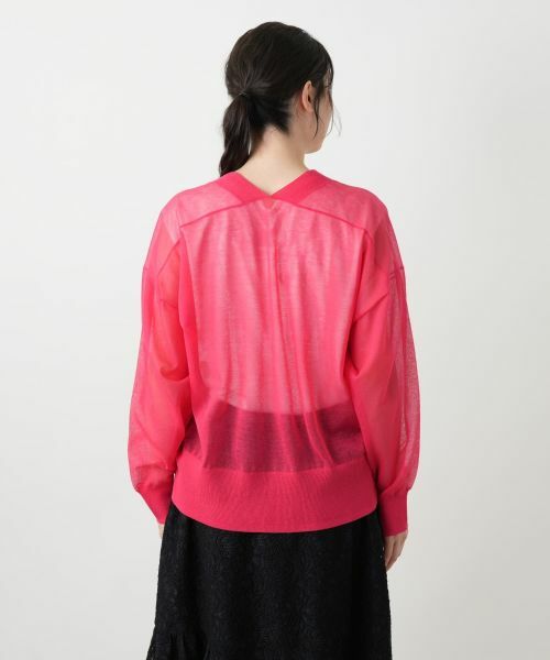 Leilian PLUS HOUSE / レリアンプラスハウス カーディガン・ボレロ | Vネックカーディガン【BOURGE】 | 詳細15