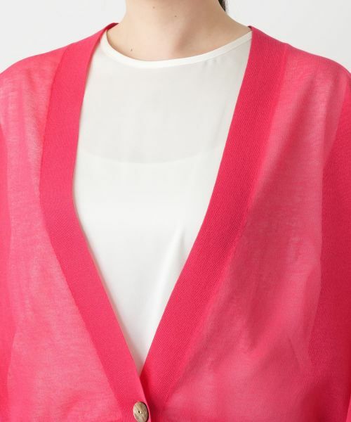 Leilian PLUS HOUSE / レリアンプラスハウス カーディガン・ボレロ | Vネックカーディガン【BOURGE】 | 詳細16