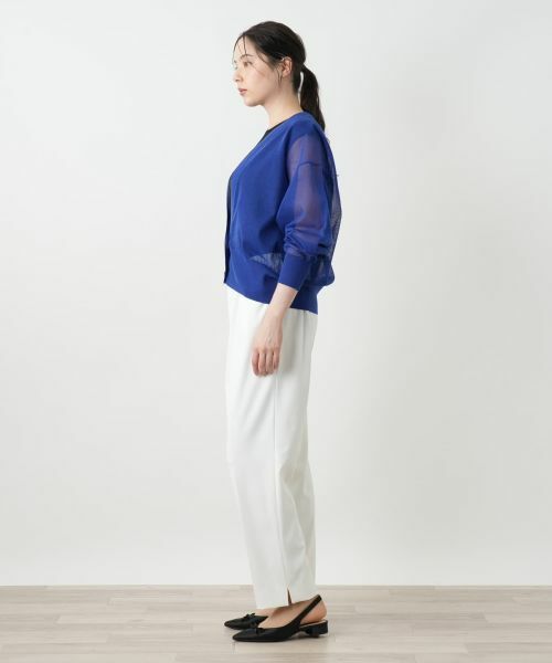 Leilian PLUS HOUSE / レリアンプラスハウス カーディガン・ボレロ | Vネックカーディガン【BOURGE】 | 詳細2