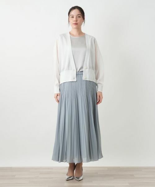 Leilian PLUS HOUSE / レリアンプラスハウス カーディガン・ボレロ | Vネックカーディガン【BOURGE】 | 詳細4