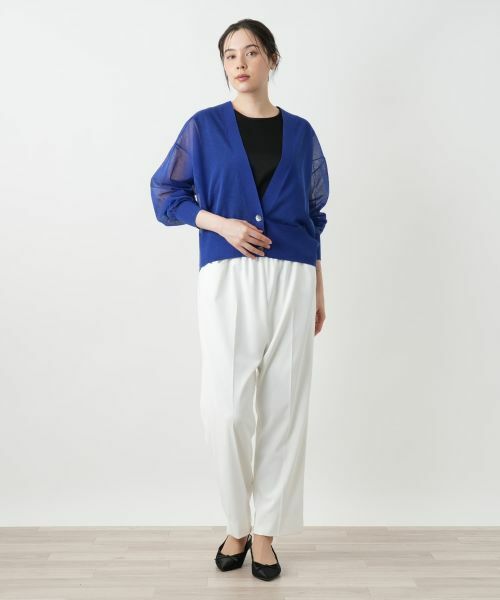 Leilian PLUS HOUSE / レリアンプラスハウス カーディガン・ボレロ | Vネックカーディガン【BOURGE】 | 詳細7