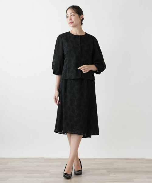 Leilian PLUS HOUSE / レリアンプラスハウス セットアップ | ボタニカルスーツ【BOURGE】 | 詳細1