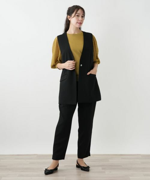 Leilian PLUS HOUSE / レリアンプラスハウス テーラードジャケット | Vネックベスト【BOURGE】 | 詳細1