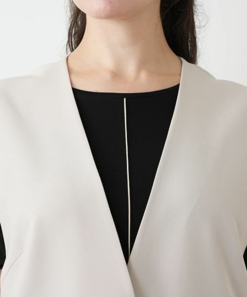 Leilian PLUS HOUSE / レリアンプラスハウス テーラードジャケット | Vネックベスト【BOURGE】 | 詳細10