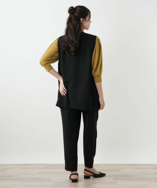 Leilian PLUS HOUSE / レリアンプラスハウス テーラードジャケット | Vネックベスト【BOURGE】 | 詳細3