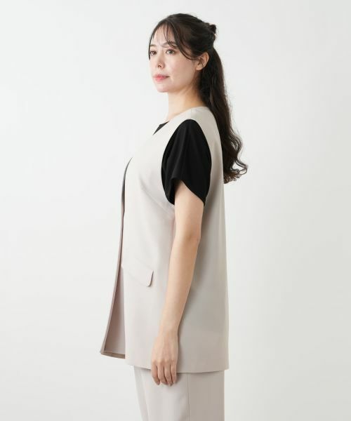 Leilian PLUS HOUSE / レリアンプラスハウス テーラードジャケット | Vネックベスト【BOURGE】 | 詳細8