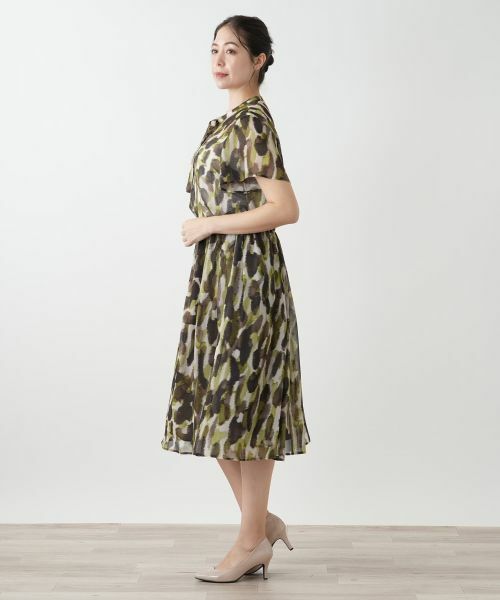 Leilian PLUS HOUSE / レリアンプラスハウス シャツ・ブラウス | プリントリボンタイブラウス【BOURGE】 | 詳細2