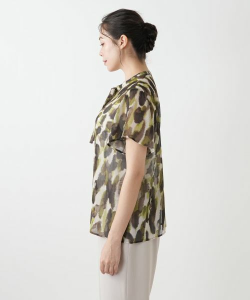 Leilian PLUS HOUSE / レリアンプラスハウス シャツ・ブラウス | プリントリボンタイブラウス【BOURGE】 | 詳細5