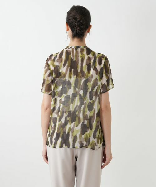 Leilian PLUS HOUSE / レリアンプラスハウス シャツ・ブラウス | プリントリボンタイブラウス【BOURGE】 | 詳細6