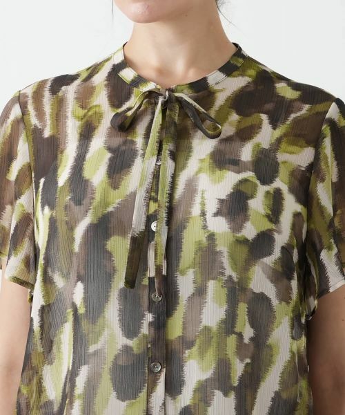 Leilian PLUS HOUSE / レリアンプラスハウス シャツ・ブラウス | プリントリボンタイブラウス【BOURGE】 | 詳細7