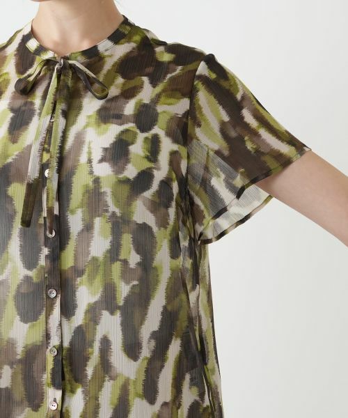 Leilian PLUS HOUSE / レリアンプラスハウス シャツ・ブラウス | プリントリボンタイブラウス【BOURGE】 | 詳細9