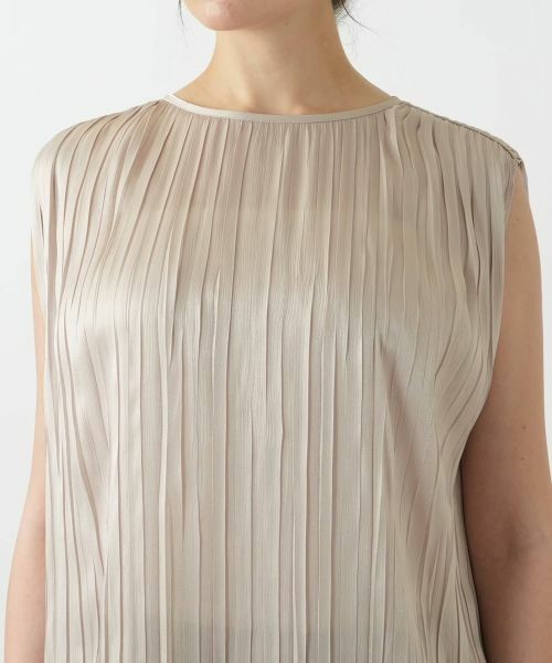 Leilian PLUS HOUSE / レリアンプラスハウス シャツ・ブラウス | プリーツノースリーブブラウス【BOURGE】 | 詳細13