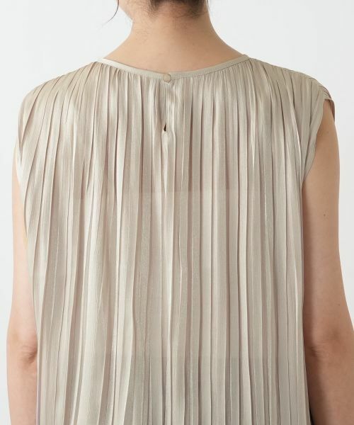 Leilian PLUS HOUSE / レリアンプラスハウス シャツ・ブラウス | プリーツノースリーブブラウス【BOURGE】 | 詳細14