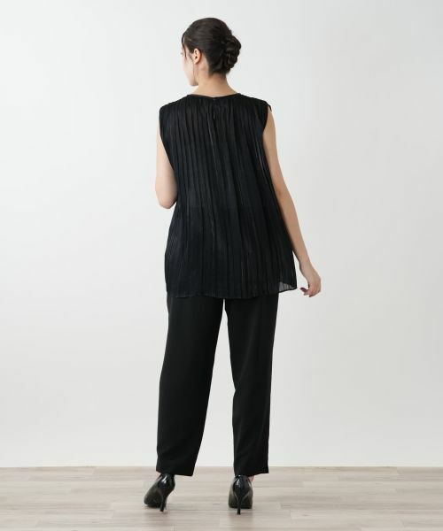 Leilian PLUS HOUSE / レリアンプラスハウス シャツ・ブラウス | プリーツノースリーブブラウス【BOURGE】 | 詳細6