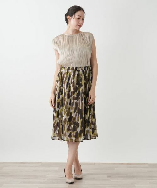 Leilian PLUS HOUSE / レリアンプラスハウス シャツ・ブラウス | プリーツノースリーブブラウス【BOURGE】 | 詳細7