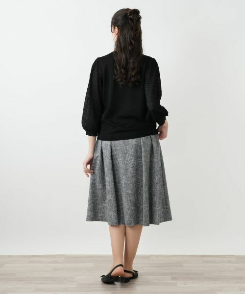Leilian PLUS HOUSE / レリアンプラスハウス ミニ・ひざ丈スカート | プリーツスカート【BOURGE】 | 詳細3