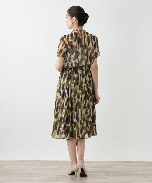 Leilian PLUS HOUSE / レリアンプラスハウス ミニ・ひざ丈スカート | プリントフレアスカート【BOURGE】 | 詳細3