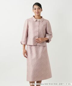 Leilian PLUS HOUSE / レリアンプラスハウス セットアップ | レースジャカードスーツ