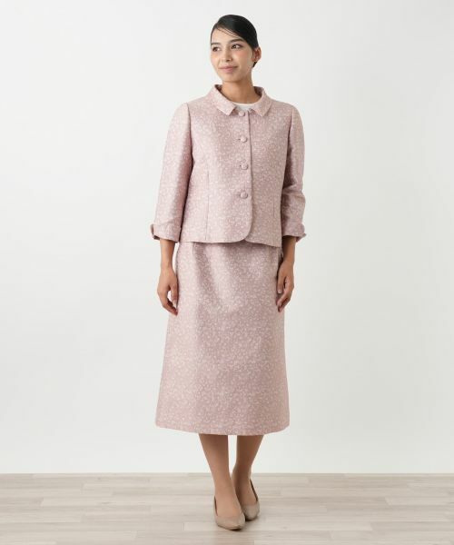 Leilian PLUS HOUSE / レリアンプラスハウス セットアップ | レースジャカードスーツ | 詳細1