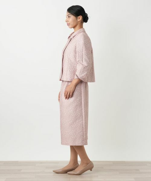 Leilian PLUS HOUSE / レリアンプラスハウス セットアップ | レースジャカードスーツ | 詳細2