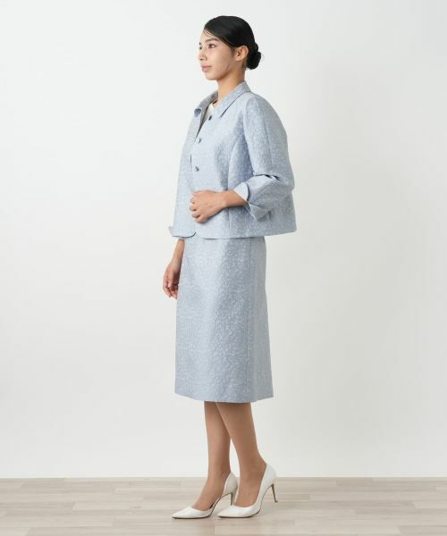 Leilian PLUS HOUSE / レリアンプラスハウス セットアップ | レースジャカードスーツ | 詳細5