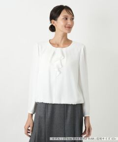 Leilian PLUS HOUSE / レリアンプラスハウス シャツ・ブラウス | ノーカラーブラウス