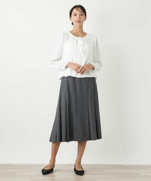 Leilian PLUS HOUSE / レリアンプラスハウス シャツ・ブラウス | ノーカラーブラウス | 詳細1