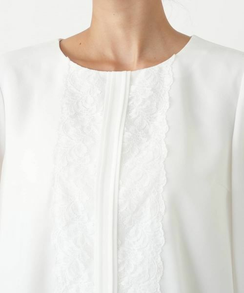 Leilian PLUS HOUSE / レリアンプラスハウス シャツ・ブラウス | レース切替ブラウス | 詳細7