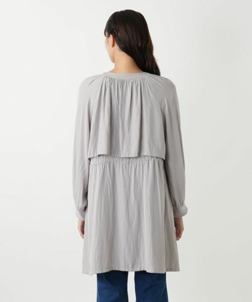 Leilian PLUS HOUSE / レリアンプラスハウス その他アウター | ノーカラーロングブルゾン | 詳細10