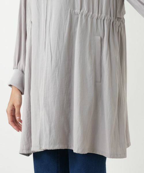 Leilian PLUS HOUSE / レリアンプラスハウス その他アウター | ノーカラーロングブルゾン | 詳細15