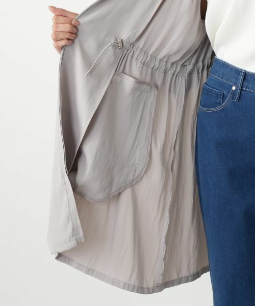 Leilian PLUS HOUSE / レリアンプラスハウス その他アウター | ノーカラーロングブルゾン | 詳細16