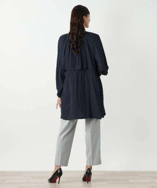 Leilian PLUS HOUSE / レリアンプラスハウス その他アウター | ノーカラーロングブルゾン | 詳細3