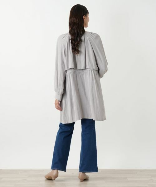 Leilian PLUS HOUSE / レリアンプラスハウス その他アウター | ノーカラーロングブルゾン | 詳細6