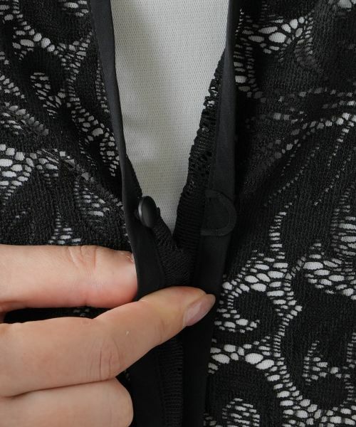 Leilian PLUS HOUSE / レリアンプラスハウス テーラードジャケット | 総レースベスト | 詳細11