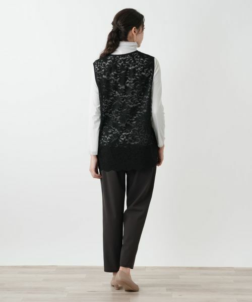 Leilian PLUS HOUSE / レリアンプラスハウス テーラードジャケット | 総レースベスト | 詳細3