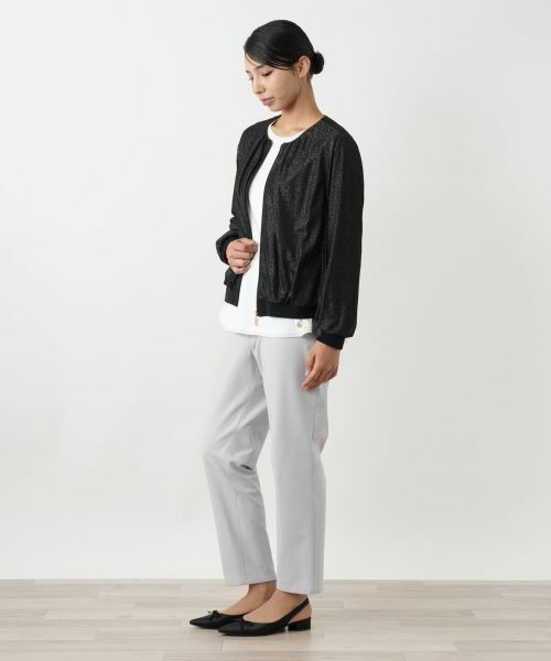 Leilian PLUS HOUSE / レリアンプラスハウス その他アウター | ラメジップジャケット | 詳細2