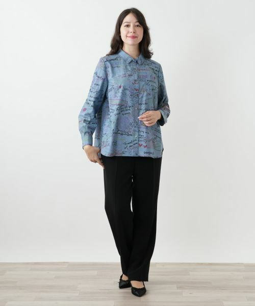 Leilian PLUS HOUSE / レリアンプラスハウス シャツ・ブラウス | プリントブラウス | 詳細1