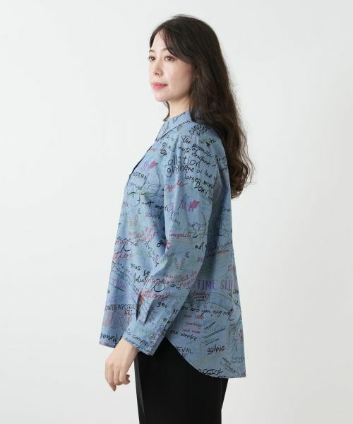 Leilian PLUS HOUSE / レリアンプラスハウス シャツ・ブラウス | プリントブラウス | 詳細5