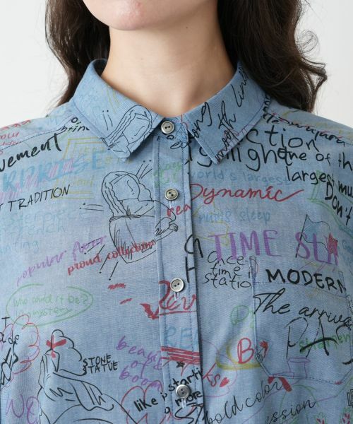 Leilian PLUS HOUSE / レリアンプラスハウス シャツ・ブラウス | プリントブラウス | 詳細7