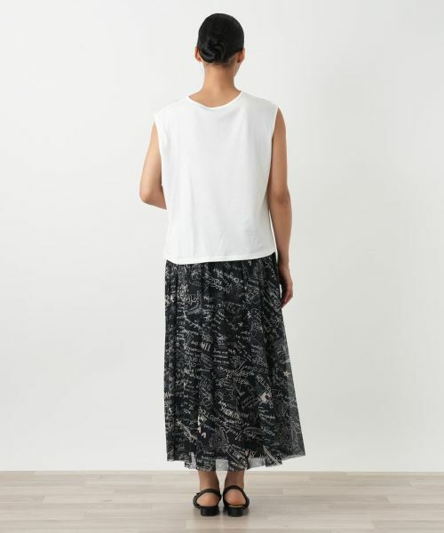 Leilian PLUS HOUSE / レリアンプラスハウス ロング・マキシ丈スカート | プリントフレアスカート | 詳細3