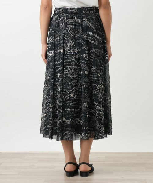 Leilian PLUS HOUSE / レリアンプラスハウス ロング・マキシ丈スカート | プリントフレアスカート | 詳細6