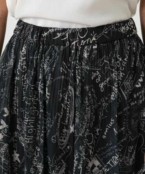 Leilian PLUS HOUSE / レリアンプラスハウス ロング・マキシ丈スカート | プリントフレアスカート | 詳細7