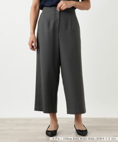 Leilian PLUS HOUSE / レリアンプラスハウス その他パンツ | ロゴプレートワイドパンツ