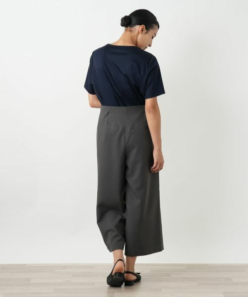 Leilian PLUS HOUSE / レリアンプラスハウス その他パンツ | ロゴプレートワイドパンツ | 詳細3