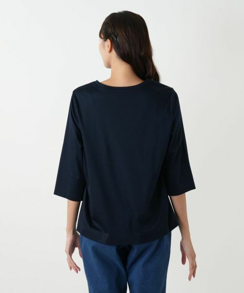 Leilian PLUS HOUSE / レリアンプラスハウス カットソー | 刺繍七分袖カットソー | 詳細10