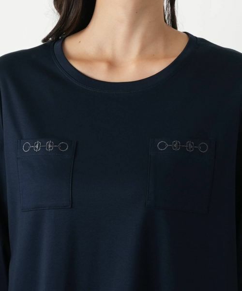 Leilian PLUS HOUSE / レリアンプラスハウス カットソー | 刺繍七分袖カットソー | 詳細11