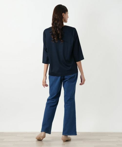 Leilian PLUS HOUSE / レリアンプラスハウス カットソー | 刺繍七分袖カットソー | 詳細7