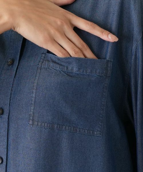 Leilian PLUS HOUSE / レリアンプラスハウス シャツ・ブラウス | デニム風ブラウス | 詳細11